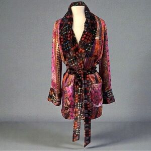 MIMI LIBERTE MICHEL KLEIN RARE SILK ROBE JACKET SIZE 38